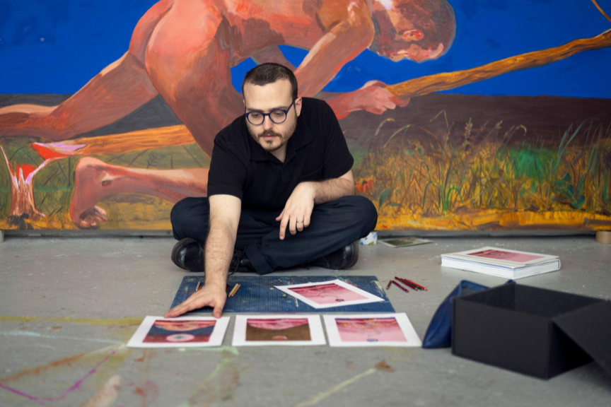 Anthony Cudahy in his studio, Photo by Nir Arieli