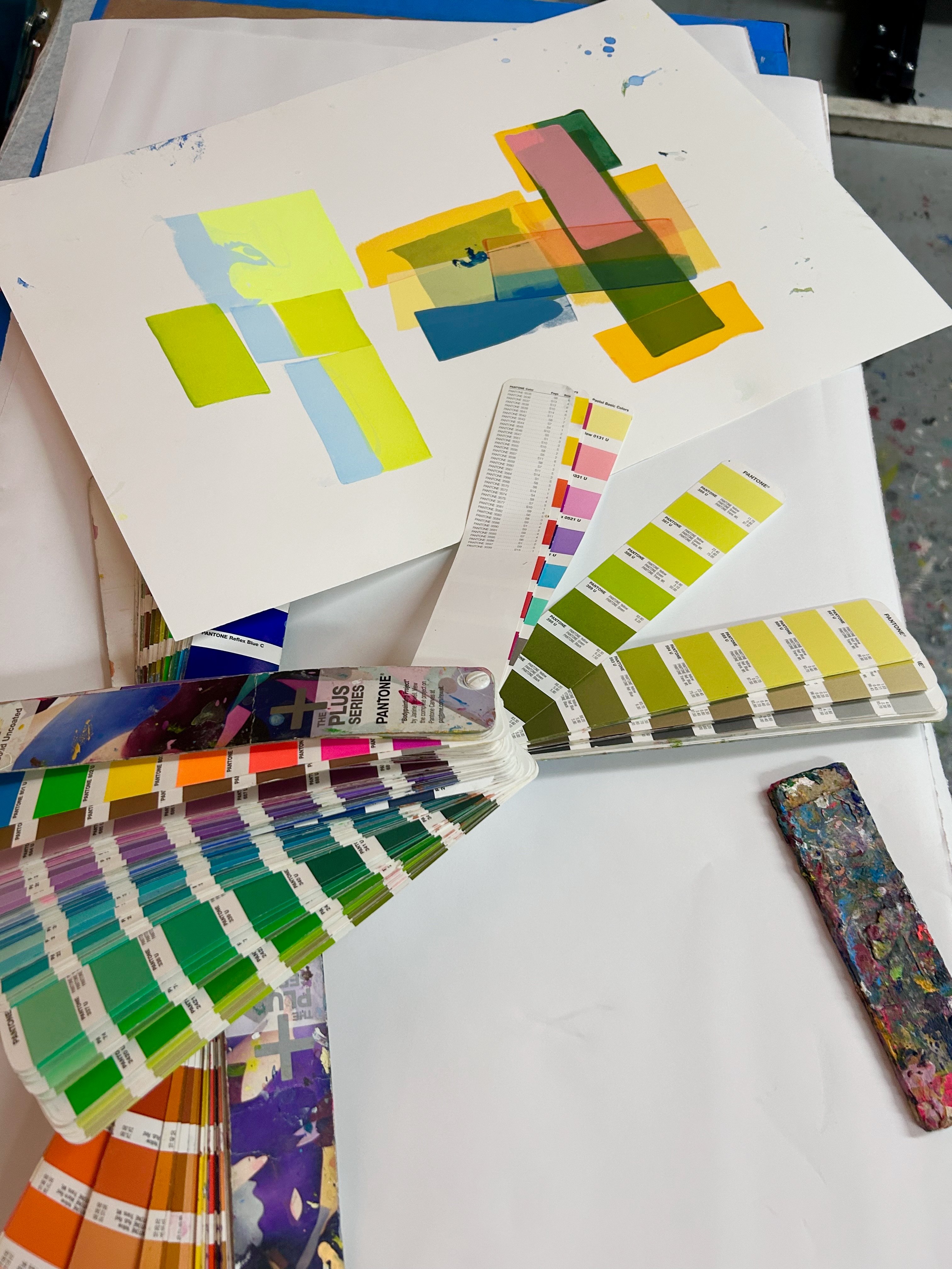 Materials for Kevin Beasley's Print
